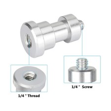 Pack of 5pcs Aluminum Alloy Light Stand Holder 1/4-20 Screw Converter Adapter