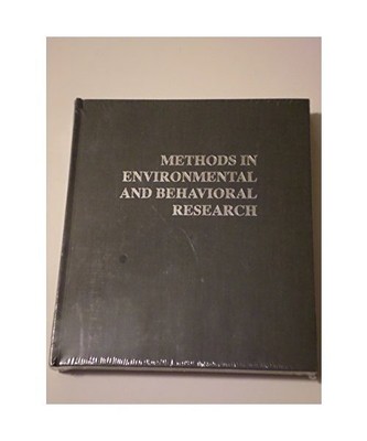 Methods in Environmental and Behavioral Research, Bechtel, Robert B.