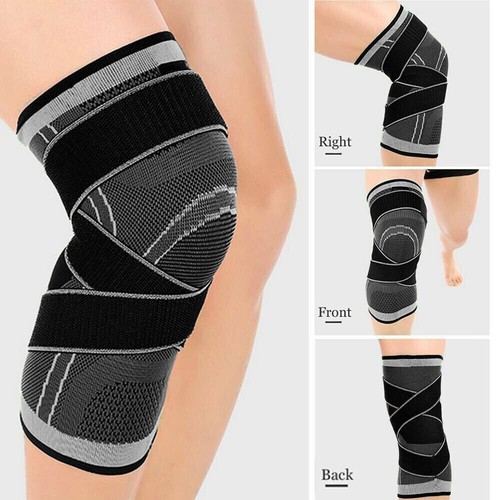 Soporte de rótula 3D manga de rodilla estabilizador articulación dolor deportivo gimnasio - Imagen 11 de 15