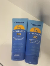 (2) Coppertone Complete SPF 30 Water Resistant Sunscreen Lotion (7 fl oz)