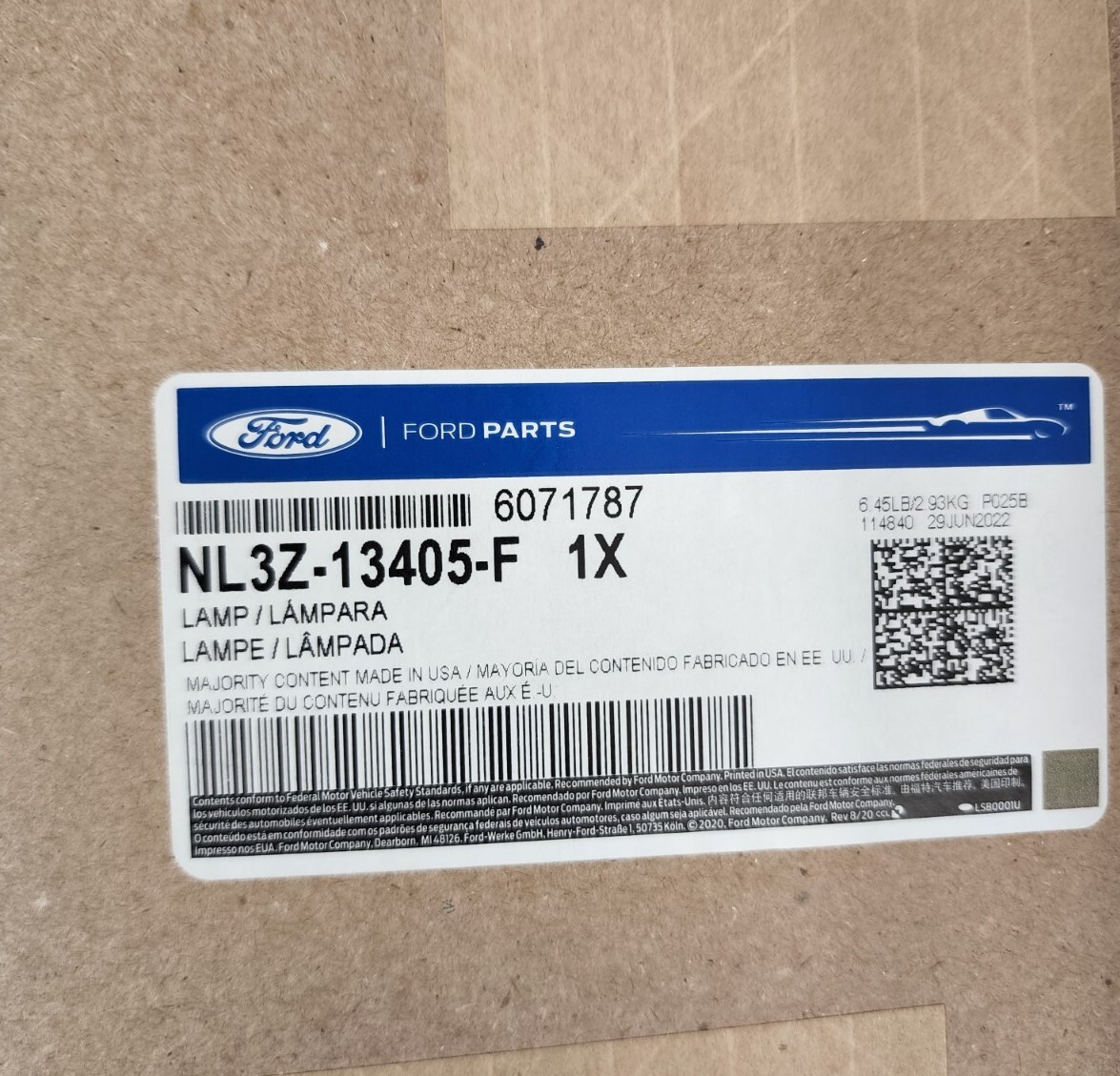 FORD F150 20212022 GENUINE REAR LEFT TAIL LIGHT ASSEMBLY OEM NL3Z