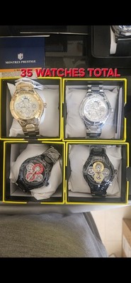 Invicta Watch Lot of 35 Mixed Brands Activa Montres Prestige