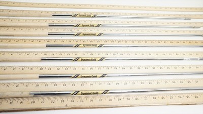 True Temper Dyn Gold Tour Issue S400 33.5-37'' 7Pc Iron Shaft Set Pulls .355 664