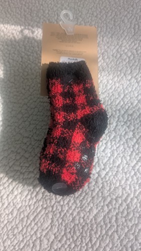 Calcetines Capelli Navidad Rojo/Negro a Cuadros y Gris/Rojo/Negro Oso Polar 2T-4T - Imagen 2 de 10