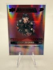 2021-22 Credentials Debut Ticket Access Red /199 Trevor Zegras RC Rookie #147
