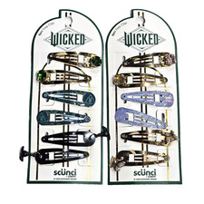 2 Pack Wicked 6pcs Snap Clips Scunci Hair Accessory