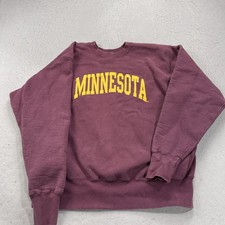 VINTAGE Minnesota Golden Gophers Sweatshirt Mens XL The Game Weave Crewneck 90s