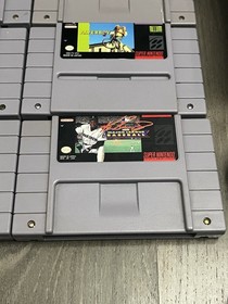 Super Nintendo SNES Console Bundle 2 Controllers - 6 Games - Tested