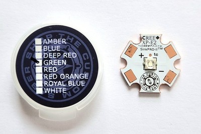 1-Up CREE XP-E2 GREEN LED CopperNova PCB Star NEW 122 Lumens SUPER BRIGHT TCSS