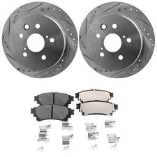 Rear Brake Disc Rotors and Pads Kit For Lexus IS250 2014 2015