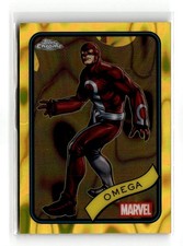 2025 Topps Chrome Marvel - Omega #196 Yellow Lava Refractor