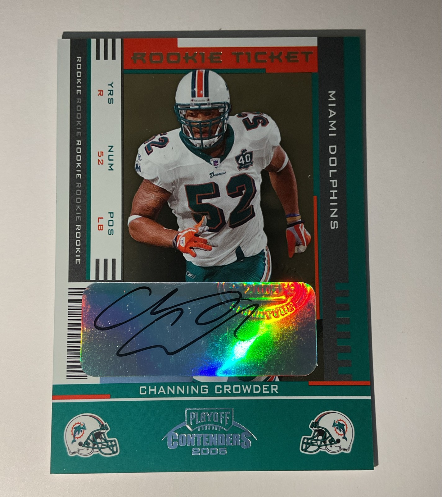 Channing Crowder Playoff Contenders #183 Base