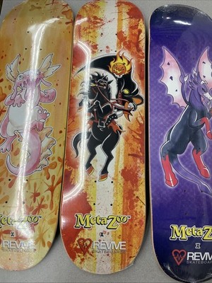 Revive x MetaZoo Skateboard Decks Bundle Of 3! Brand New Still In Wrap! MZ0260