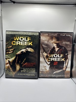 Wolf Creek (2004) And Wolf Creek 2 (2013) Set Of Two DVD Discs Greg McLean