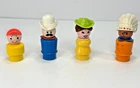 Vintage Fisher Price Little People Western Town #934 Peg Figures Cowboy Indian