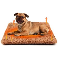 Self Warming Cat Bed for Indoor Cats 18'' x 24'' - Cozy Fleece Heating Pad, N...