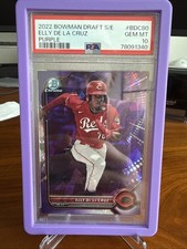 2022 Bowman Chrome Draft Sapphire Edition - Elly De La Cruz #BDC-80 Purple PSA10