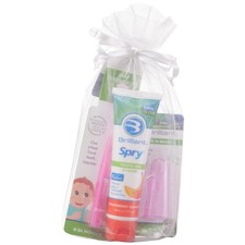 Brilliant Baby Finger Toothbrush Set with Teething Gel for Sore Gums and Teeth