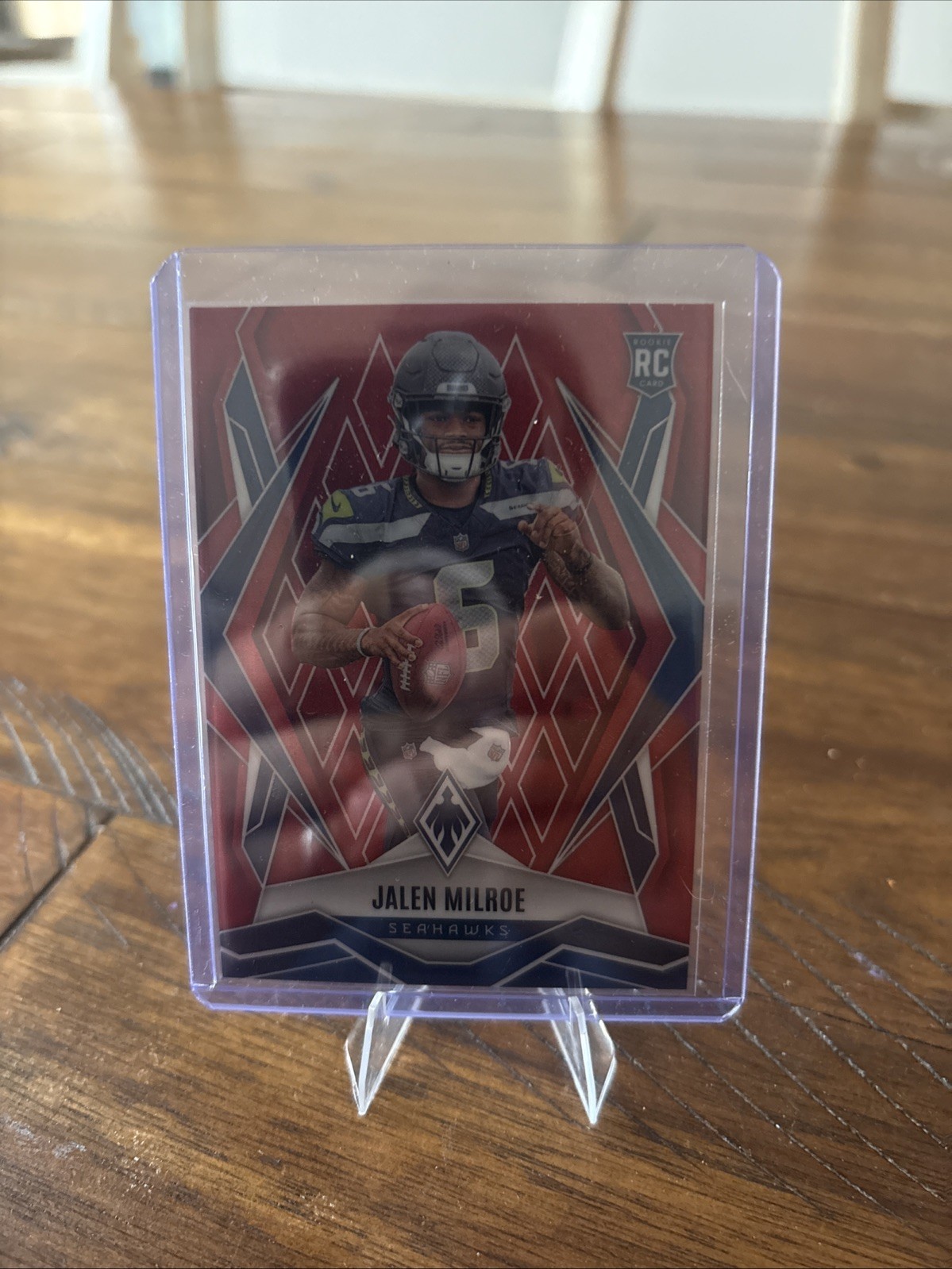 2025 Panini Phoenix Red Hyper #151 Jalen Milroe RC ROOKIE SEAHAWKS 305/399