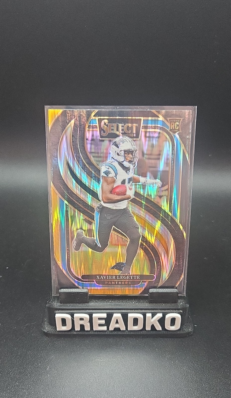 2024 Panini Select - Premier Level Xavier Legette #101 Black & Orange Shock...