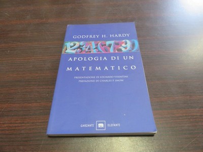 APOLOGIE eines MATHEMATIKERS - GODFREY HARDY - GARZANTI Verlag 2012