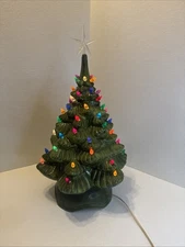 1976 Byron molds christmas tree lighted With Music 17”