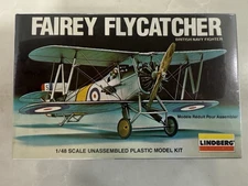 Lindberg 1:48 Fairey Flycatcher Biplane #919 - FACTORY SEALED - FREE SHIPPING