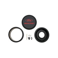Ford Racing Air Cleaner 13 Round Black With Red Recessed Ford Racing Logo An...