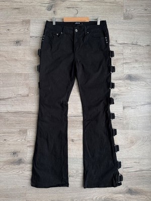 Gothicana by EMP Buckled Pants Flared Punk