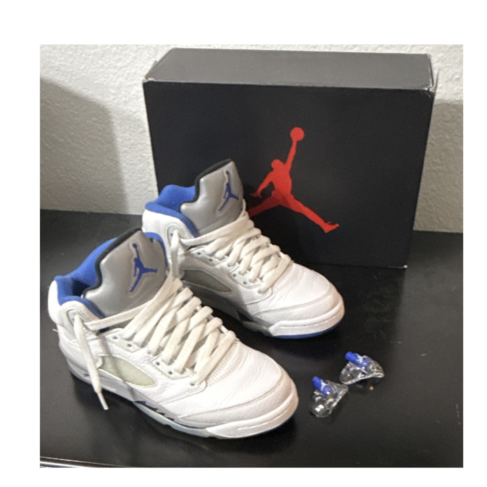 Jordan Air Jordan 5 Retro Unisex Kids 4Y &lsquo;Stealth 2.0&rsquo;