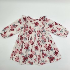 H&M Mädchen Kleid Blumenmuster Gr. 86   100%...