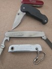 4 Advertising Pocket Knifes Bruce Floors, Grizzly Tobacco, Moose Lodge And G.M. — photo 2