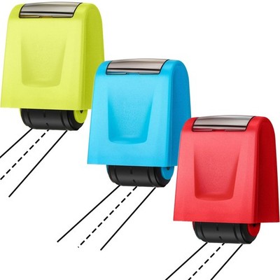 3 Pcs Dashed Handwriting Practice Roller Stamp Self Inking Sentence Tool