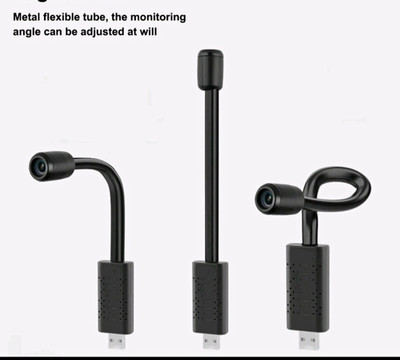 USB Flexible Tube IP/Network Surveillance Camera Adjustable Angle Indoor Black