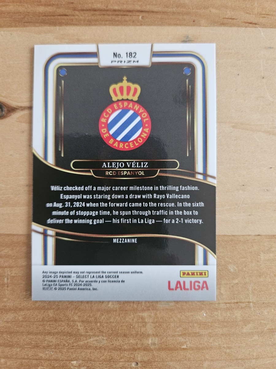 2024-25 Panini Select La Liga Mezzanine Alejo Veliz #182 Purple