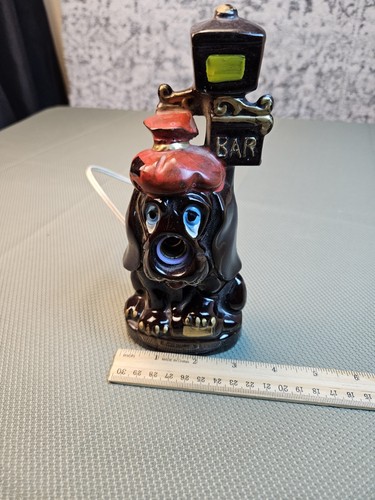 Perro de cerámica vintage hecho en Japón en un bar, ilumina la nariz basset blood hound - Imagen 4 de 7