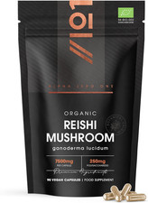 Organic Reishi Mushroom 7500Mg – 50% Polysaccharides High Strength Extract Reish
