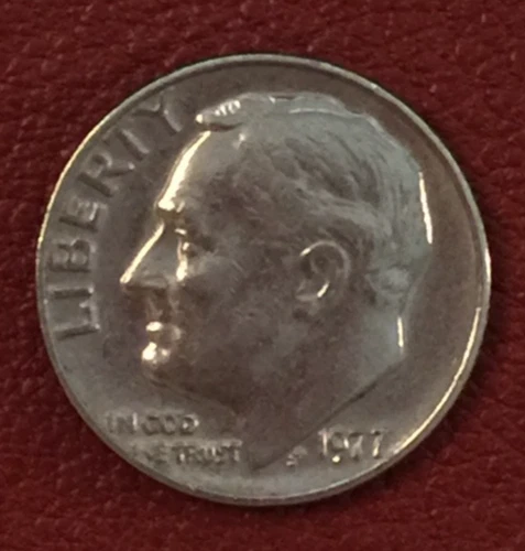 1977-P Roosevelt Dime — photo from the most recent tracked eBay sale