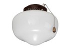 Emerson Schoolhouse Globe LED Ceiling Fan Light Fixture in Bronze Finish CFSLKPF