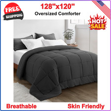 Oversized King Plus Comforter 128''x120'' - Extra Large Cooling All Seasons Down