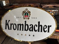 Schild Krombacher Werbung Blechschild Bar Bier Blech