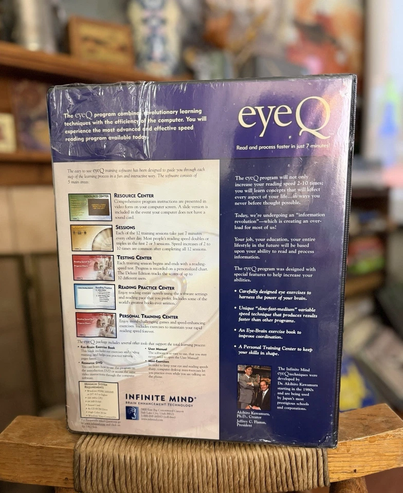 EYEQ Infinite Mind Speed Reading Improvement Brain Enhancement DVD And CD NEW - Image 3 of 3