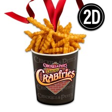 Chickies and Petes Crabfries Acrylic Christmas Ornament Famous Fries Gift 072