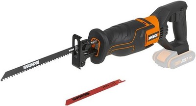 WORX WX500.9 Akku-Säbelsäge 20V leistungsstarke Säbelsäge, ohne Akku & Ladegerät