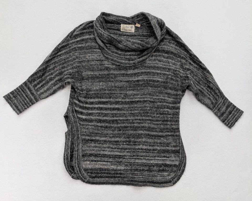 Suéter para mujer Field Flower talla S gris capucha cuello túnica Anthropologie Foto 2 de 4