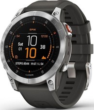 Garmin Epix Gen 2 Slate Steel 47mm Black Silicon Band, NEU Sonstige