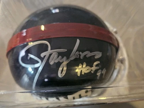 Lawrence Taylor  Autographed HOF 99  Giants MINI Helmet IP/GTP