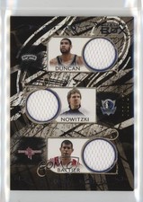 2006 Luxury Box Relics Five Tim Duncan Dirk Nowitzki Shane Battier Rudy Gay 0f21