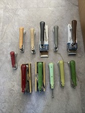 Vtg Ace Liner Staplers Lot Of 11 Art Deco Desktop Ace Liner Retro Collection