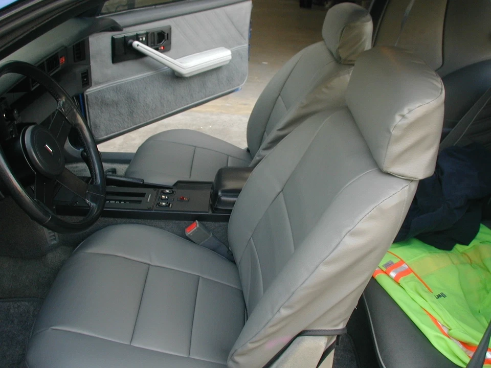 CAPAS DE ASSENTO PERSONALIZADAS PONTIAC FIREBIRD 1983-1992 IGGEE S. COURO 13 CORES - Imagem 2 de 4